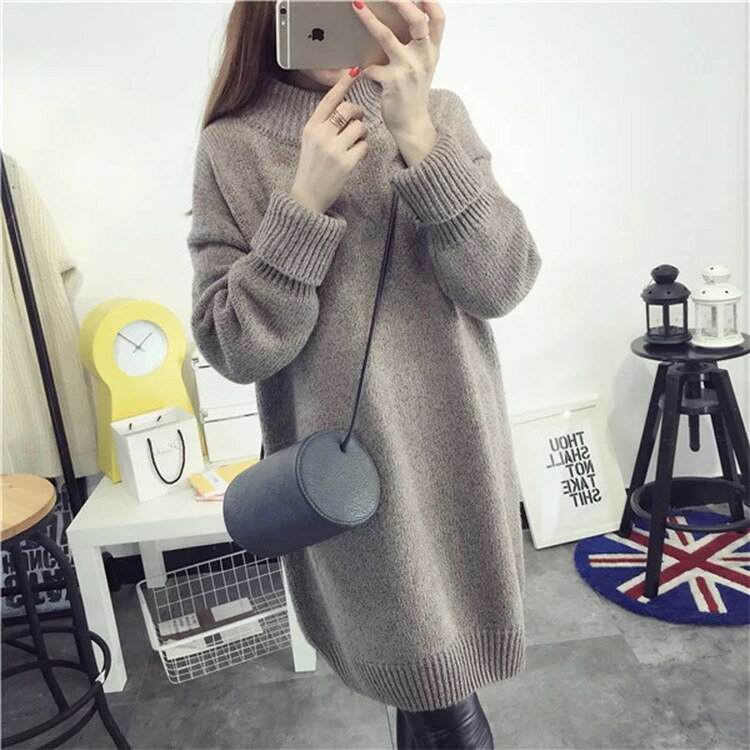 Rakuten - 体型カバー＆美シルエット！ ニットワンピース レディース ニット ワンピース ゆったり セーター 体型カバー×秋冬あったか×着回し抜群 A1776