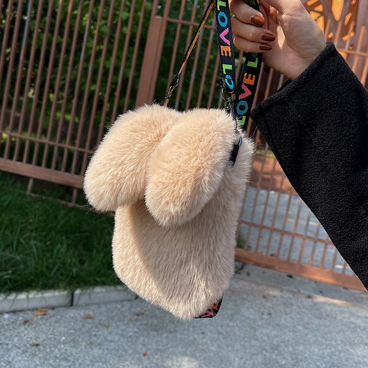 うさぎ型 ミニバッグ ファーバッグ ショルダーバッグ バッグ bag minibag 5カラー a3599