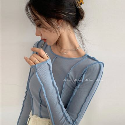 乐天商城 - 長袖ボトミングシャツ ボトミングシャツ ショート丈 インナーTシャツ 長袖Tシャツ インナーシャツ レディース 秋冬. スリム フィット Tシャツ トップス. a3596