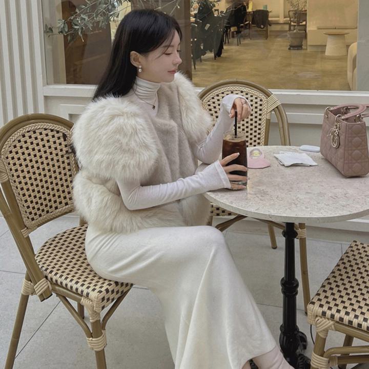 半袖 ファーコート エコファー ファーコート. ジャケット コート アウター 上品 エレガント 綺麗 レディース 毛皮 ふわふわ 2カラー C197のサムネイル