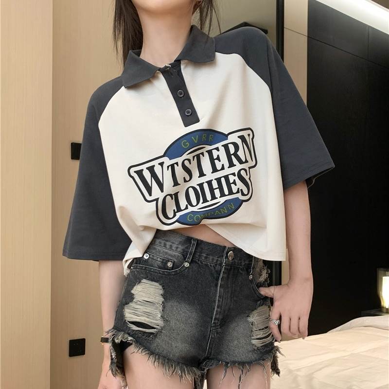 レディース トップス ドロップショルダー ボーイッシュ 大人可愛い ポロシャツ カジュアル スポーティ..