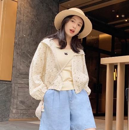 レディース トップス パーカー 大人可愛い ガーリー カーディガン 花柄 カジュアル プルオーバー キュ..