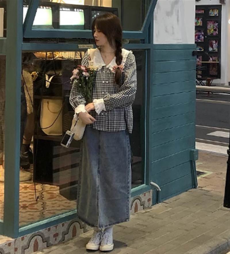 レディーススカートブラウススリット...