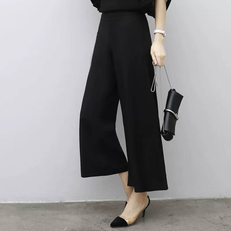Rakuten - レディース パンツ ワイドパンツ ハイウエスト ストレート ボトムス 薄手 コンサバ ストレートパンツ 上品 こなれ感 ワイド クロップド丈 ロング かっこいい シンプル 9分丈 クロップドパンツ フォーマル きれいめ ラフ おしゃれ