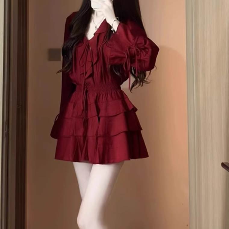 2点セットレディースブラウス襟付き...