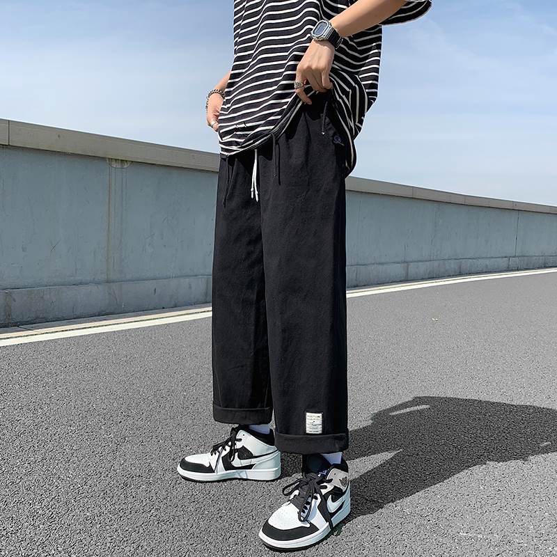 Rakuten - ボトムス パンツ お洒落 パンツ ワークパンツ コーデ 着回し ストレート XL お出かけ かっこいい S L 学生 2XL M 楽ちん 10代 ボトムス スタイル シンプル カジュアル 夏 綿 おしゃれ