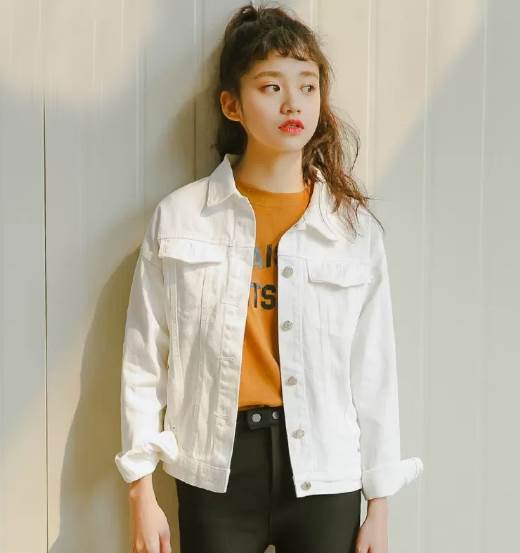 乐天商城 - アウター ジャケット 大人可愛い ジャケット Gジャン 前開き キュート 襟付き 大人女子 シンプル 存在感 個性的 こなれ感 袖あり ショート丈 デニム ラフ きれいめ アウター 主役級 クール 長袖 上品 かっこいい ストレート