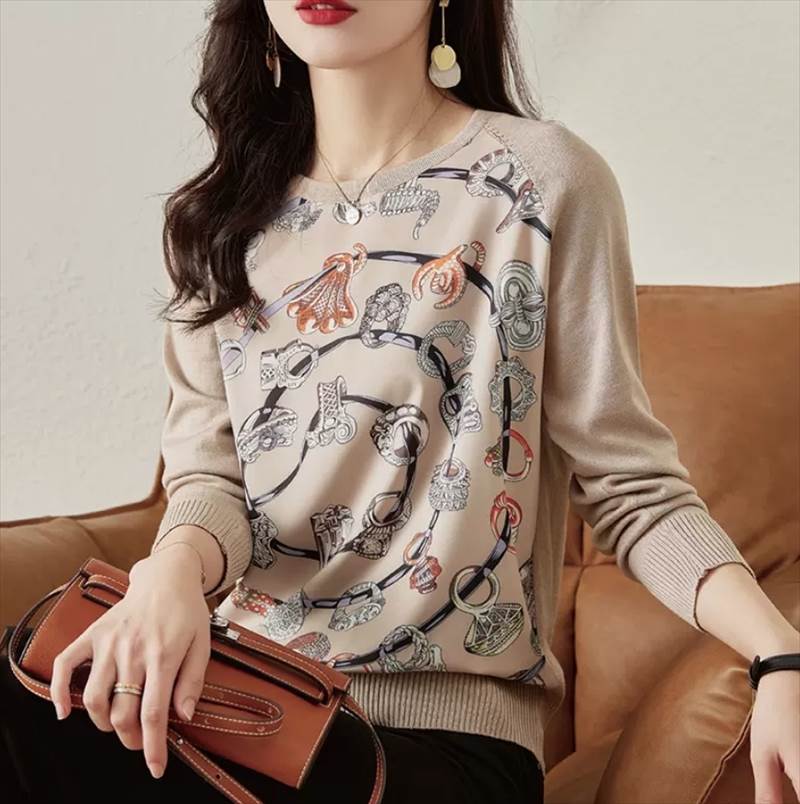 乐天商城 - トップス デート 大人可愛い デート Tシャツ ルーズ ガーリー ブラウス 秋 キュート きれいめ 主役級 春 レトロ 10代 存在感 クール 上品 トップス 個性的 袖あり 長袖 大人 カットソー かわいい