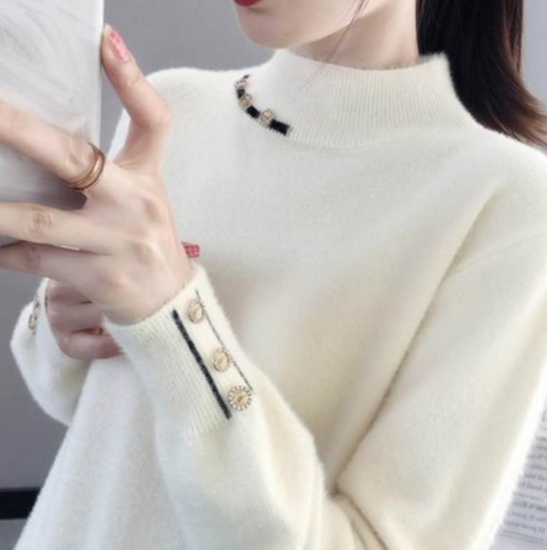 Rakuten - トップス デート きれいめ デート カットソー 個性的 ルーズ セーター 冬 ガーリー シンプル 存在感 秋 大人女子 10代 春 主役級 おしゃれ トップス クール 長袖 かわいい 上品 袖あり 大人可愛い