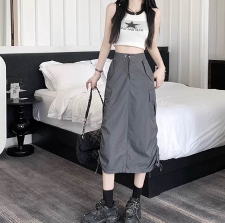 スカート 冬 お洒落 冬 20代 カジュアル 秋 きれいめ 無地 レトロ 10代 シンプル 春 かわいい ミモレ丈 大人 夏 膝下 スカート シーズンレス オールシーズン 大人可愛い スポーティー 抜け感 個性