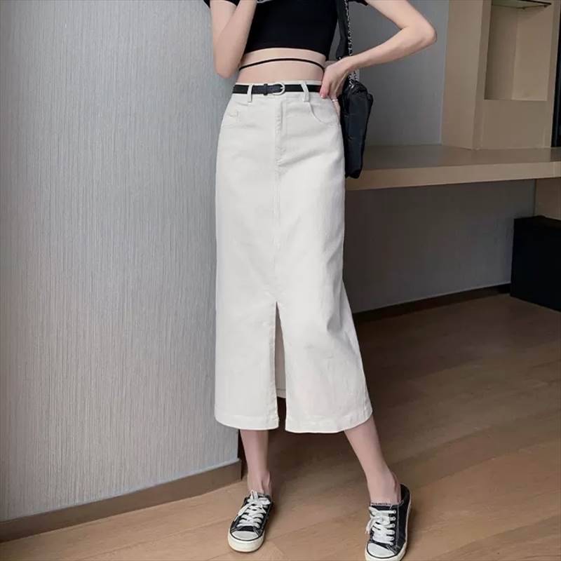 Rakuten - スカート オールシーズン おしゃれ オールシーズン 30代 シンプル 冬 大人可愛い 春 かっこいい 20代 きれいめ 夏 デニム ミモレ丈 カジュアル 秋 デニムスカート スカート 10代 シーズンレス かわいい こなれ感 主役級 個性的