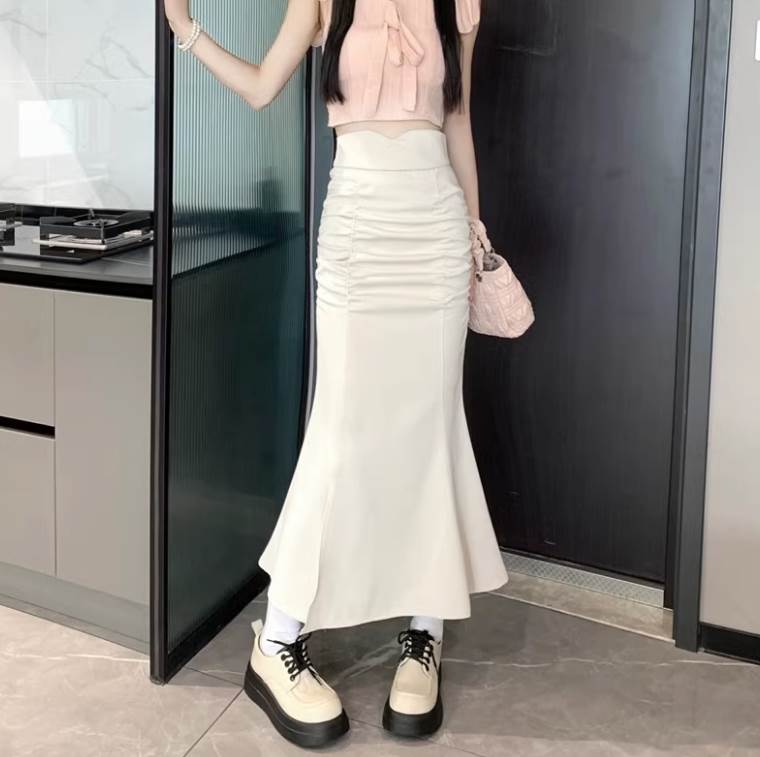 Rakuten - スカート タイトスカート おしゃれ タイトスカート ロング丈 きれいめ 存在感 かわいい エレガント 大人女子 20代 無地 モダン サイドスリット マーメイド シンプル 主役級 お洒落 スカート 夏 春 ハイウエスト ルーズ セクシー 大人可愛い