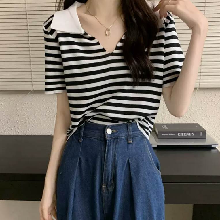 Rakuten - トップス 20代 おしゃれ 20代 OL シンプル 10代 大人可愛い 柄 かっこいい 女性用 きれいめ ボーダー 半袖 袖あり カジュアル 夏 Tシャツ トップス レディース 30代 かわいい 個性的 主役級 クール