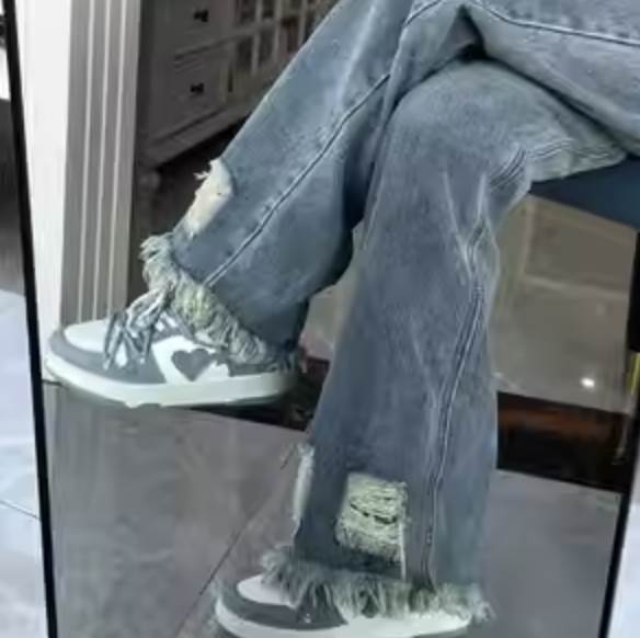 レディース カットオフ 抜け感 カットオフ ダメージ加工 こなれ感 かっこいい シンプル 大人可愛い カジュアル デイリー ルーズ 存在感 主役級 デニムパンツ お出かけ ガーリー デニム レディース ワイドパンツ 送料無料 ヴィンテージ ラフ ボトムス レトロ