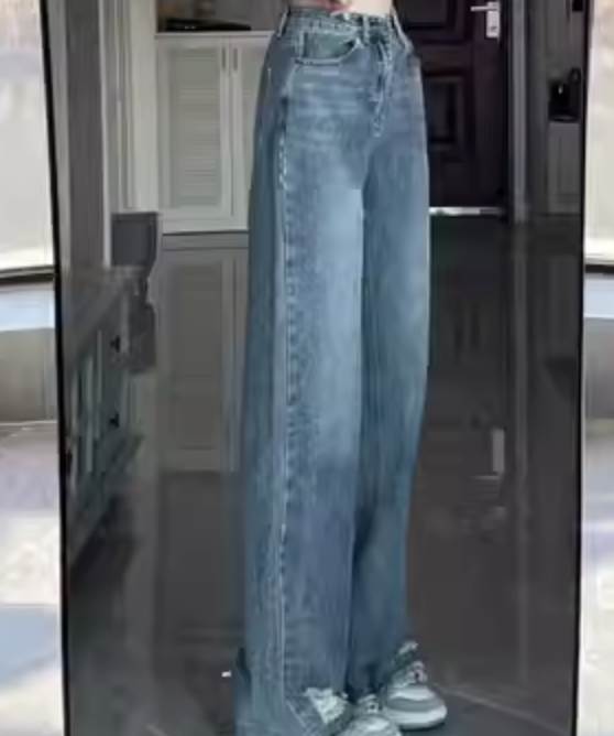 Ladies Cut Off Cut Off El daño de la manipulación de los pantalones de Denim Lady Wide Pantalones Gratis de envío Vintage Rough Bottoms Retro — vista 3