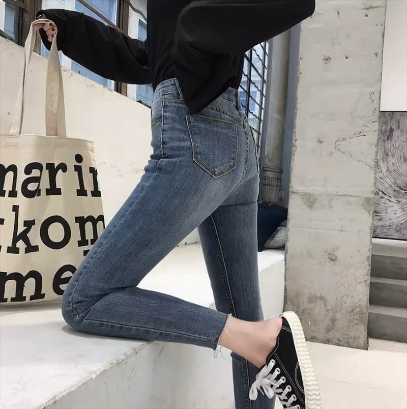 Rakuten - ボトムス パンツ シンプル パンツ デニムパンツ モダン エレガント 細身 冬 モード系 カジュアル 春 秋 ルーズ オールシーズン 夏 存在感 お洒落 ボトムス 主役級 かわいい 大人可愛い おしゃれ デニム きれいめ