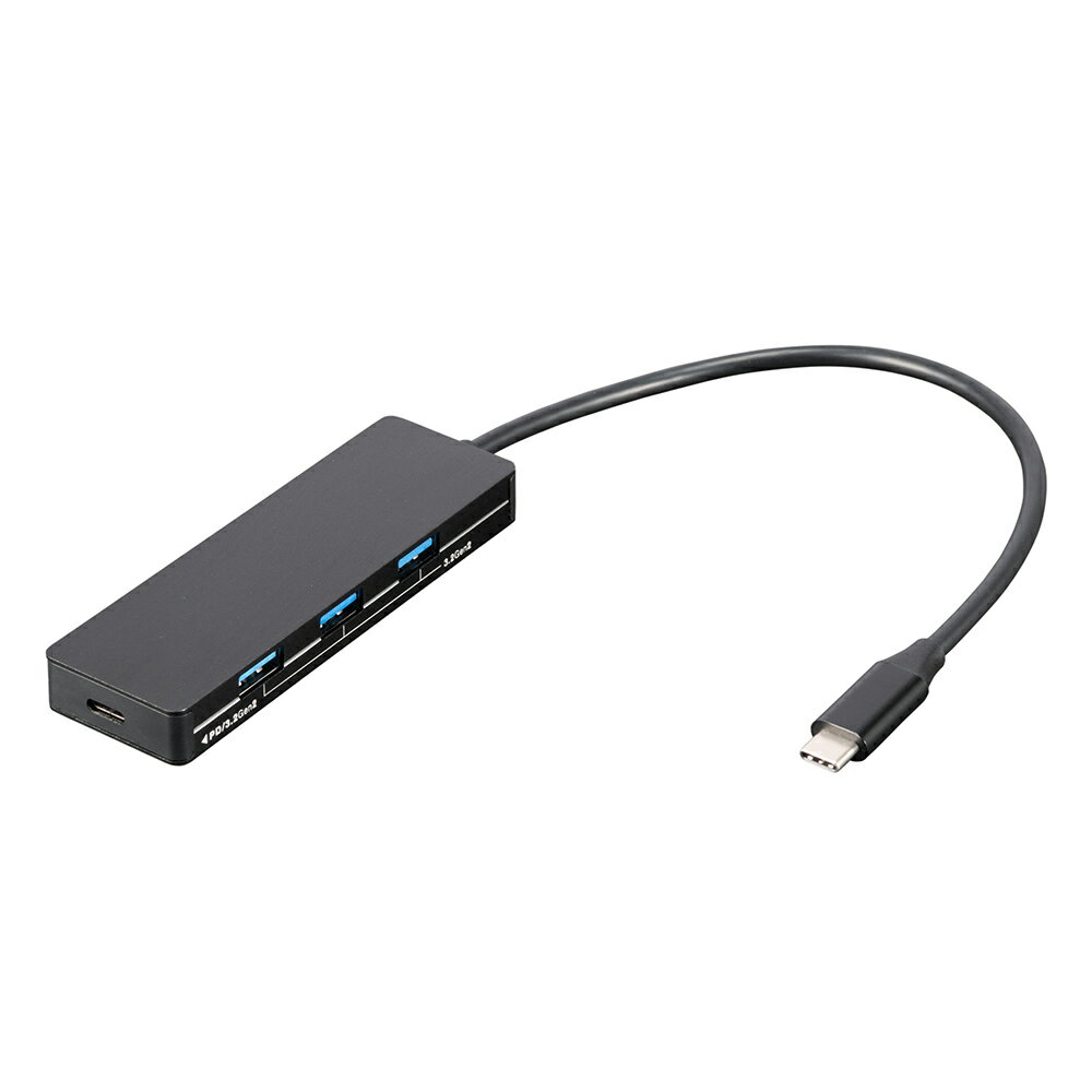 iJoV Digio2 USBnu 3|[g Type-Cڑ USB-Aϊ 3.2Gen2 USB-PD 100W[dΉ Ȃ[[dłUSBnu Windows / macOS / iPadOS / ChromeOS / Andoroid ubN UH-C3334BK