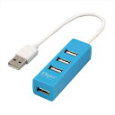 iJoV Digio2 USBnu 4|[g USB2.0 P[ǔ^15cm USB[qg ₷ u[ UH-2604BL
