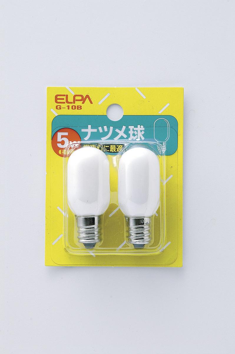 ELPA(エルパ) ナツメ球 口金E12 5.0W G-10B