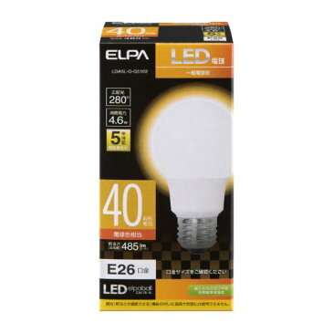 LED電球A形 広配光 電球色 LDA5L-G-G5102 ELPA 1997200