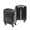 [FREQUENTER] スーツケース CLAM ADVANCE 41cm 23L 3.1kg　機内持込 TSAロック 4輪 静音 1-217 ブラック1-217-41-BK　エンドー鞄