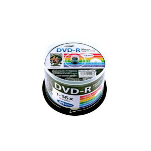 楽天MCO楽天市場店HI DISC DVD-R データ録画用 16倍速 4.7GB ホワイトプリンタブル スピンドルケース 50枚×6個セット 300枚 HDDR47JNP50×6P/スポーツ/記念/撮影/録画/記録