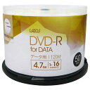 LAZOS DVD-Rメディア 16倍速 50枚入×10パック スピンドルケース 4.7GB　L-DD50P-10P /スポーツ/記念/撮影/録画/記録