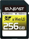 SUNEAST SDXCJ[h UHS-II V60 ő280MB/s U3 4K UHD ULTIMATE PRO 256GB SE-SDU2256GB280