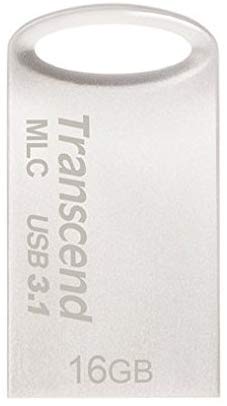 Transcend USBメモリ MLC採用 16GB USB3.1 & USB 3.0 キャップレス シルバー TS16GJF720S