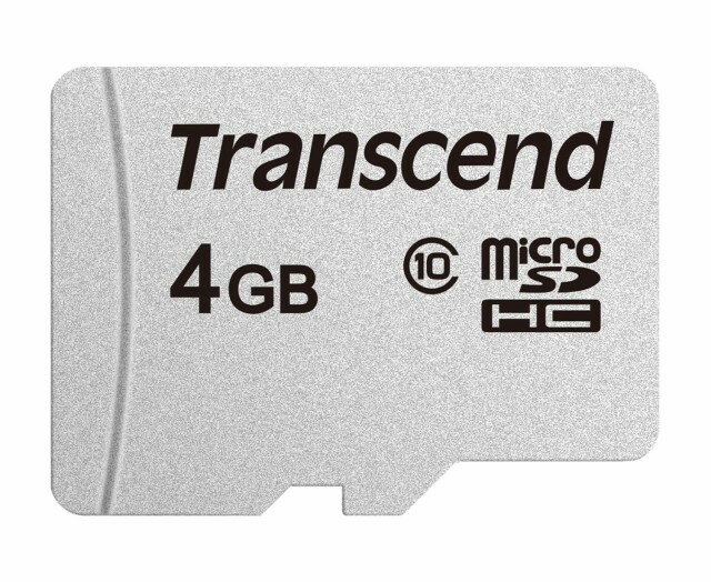 【ネコポス便送料無料】【正規国内販売代理店】トランセンド　4GB microSDHCカード(変換アダプターなし)　TS4GUSD300S