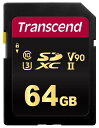 【正規国内販売代理店】トランセンド 64GB UHS-II Speed Class 3 (U3)SDHCカード(MLC) TS64GSDC700S