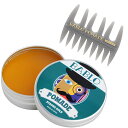 楽天エムコスメスタイル「超絶ホールド！新感覚なスタイリング剤」バブロ ポマード BABLO POMADE バブロポマード ストロング ホールド 130g 1個＆メッシュコーム櫛（グレー） 1個セット [メンズ 整髪料 水性 水溶性 ヘアグリース]