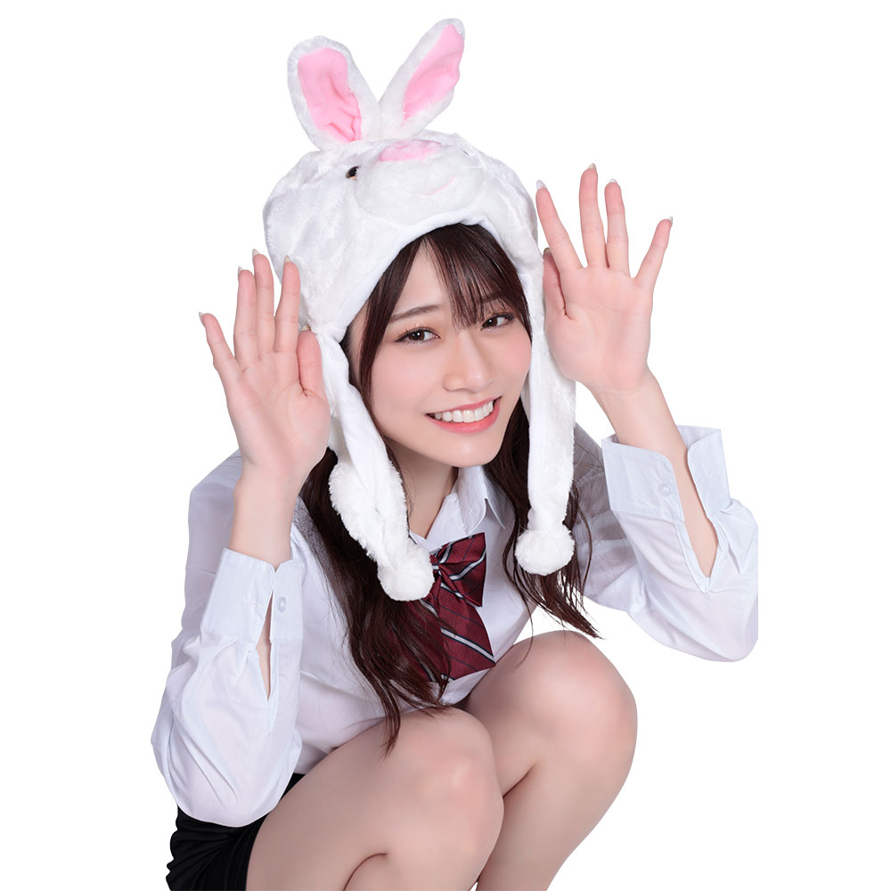 【 着ぐるみ帽子 ウサギ 】 コスプレ うさぎ ウサギ うさ耳 モコモコ 着ぐるみ帽子 被り物 キャップ 衣装 帽子 コスプレ衣装 コスチューム 仮装