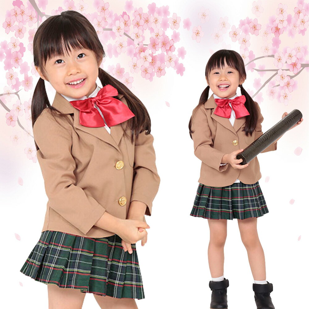 KIDSモデル クリスト女学院キッズコスチューム 子供用 コスプレ コスチューム ハロウィン イベント 制服 ギャル jk ペアルック 衣装 仮装