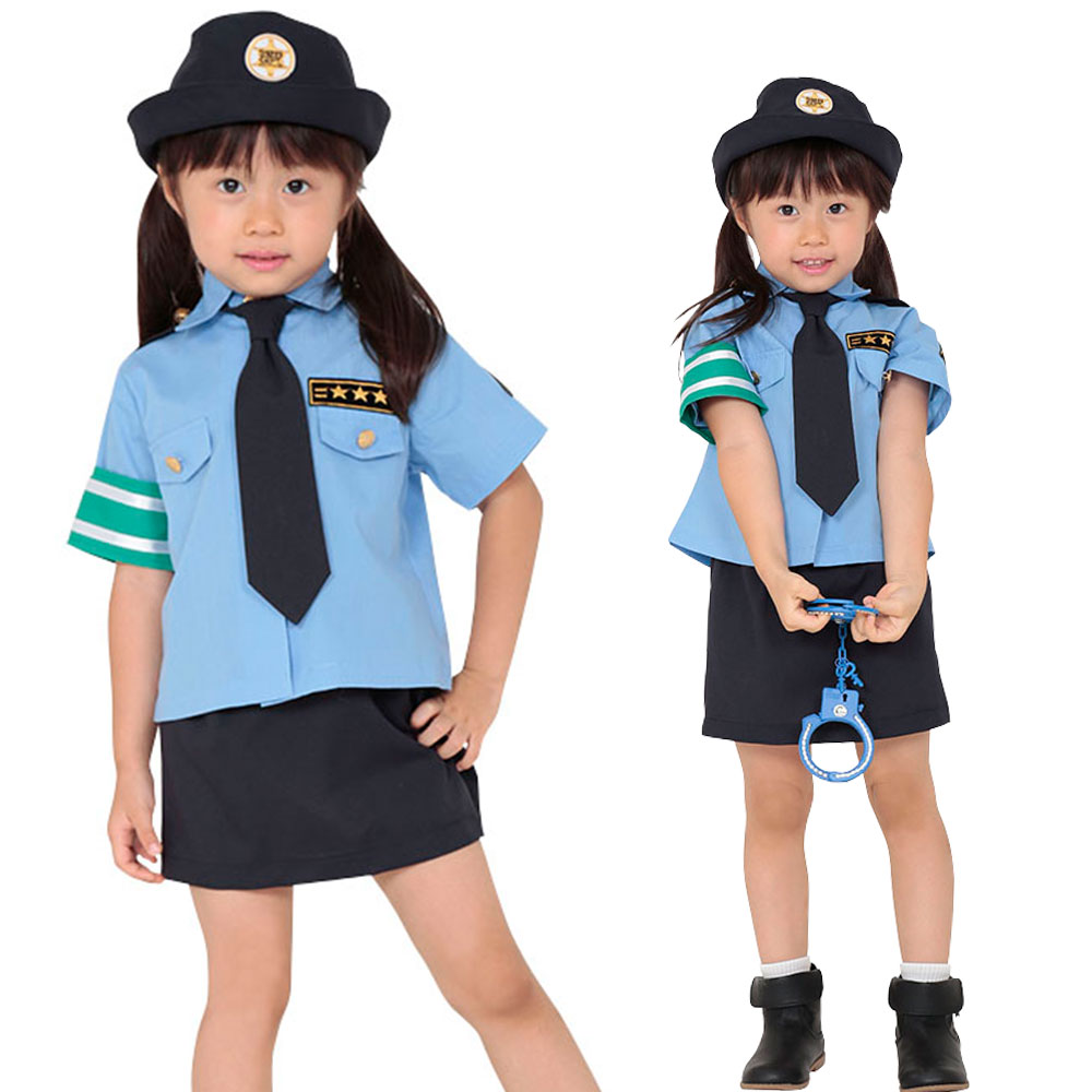 楽天Mcos【KIDSモデル 女性警察官】 キッズコスチューム 子供用 コスプレ コスチューム ハロウィン イベント 警官 警察官 婦人警官 婦警 ポリス ミニスカポリス ペアルック 衣装 仮装