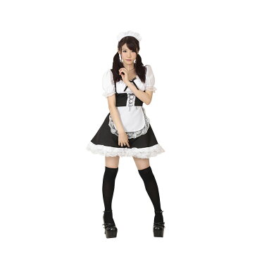 【A&T Collection】【メイドさん、おかわり!】 コスプレ コスチューム ハロウィン メイド ワンピース ロリータ ウェイトレス セクシー メイド服 衣装 仮装 洗濯可