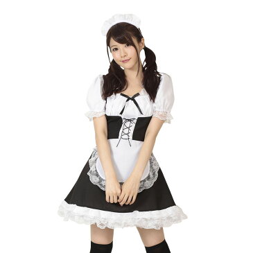 【A&T Collection】【メイドさん、おかわり!】 コスプレ コスチューム ハロウィン メイド ワンピース ロリータ ウェイトレス セクシー メイド服 衣装 仮装 洗濯可