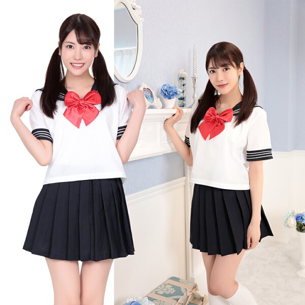 Be With セーラー服2(えんじリボン) 選べる3サイズコスプレ制服セーラー服女子高生ライブ服かわいい激安洗濯可