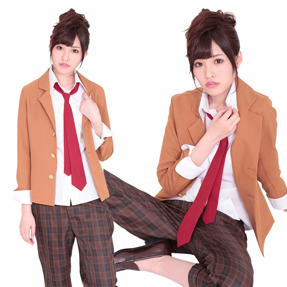 【A&T Collection】【私立高等学園男子部ブレザー制服パンツ】 サイズM コスプレ 制服 女子高生 ライブ服 パーティー かわいい 激安 洗濯可