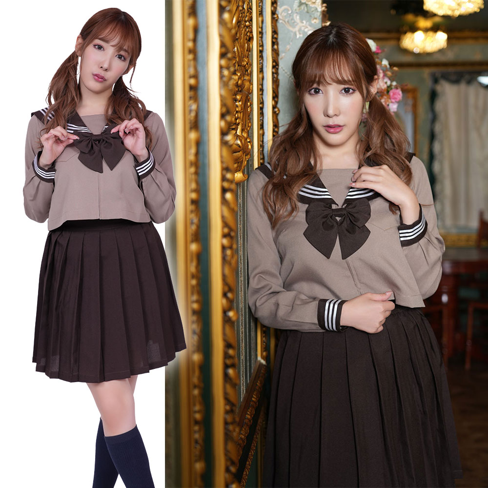 ターチョコレートセーラー服 コスプレ コスチューム 制服 ギャル アイドル 衣装 仮装 ハロウィン