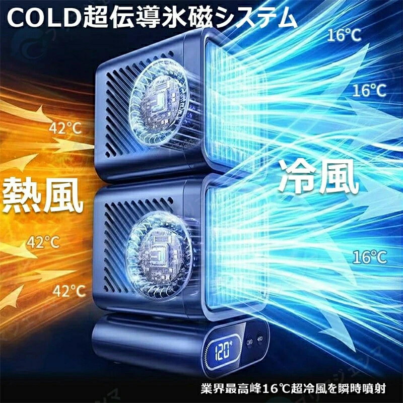 【1500円割引券獲得】【2026新登場】卓上 扇風機 小型 スポットクーラー 強力冷風 ...