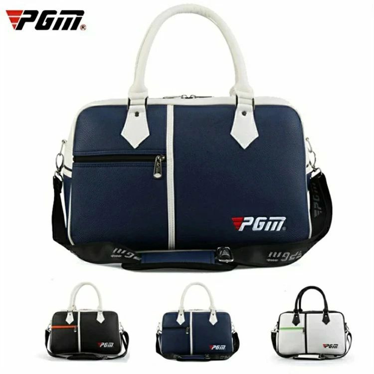 【PGM】ゴルフ ゴルフバッグ メンズ バッグ ボストンバッグ シューズ収納 ダブルファスナー 外ポケット付 デザイン オシャレ 鞄 カバン ゴルフ用品 小物シューズ収納付きゴルフボストンバッグPGM ゴルフバッグ YWB017