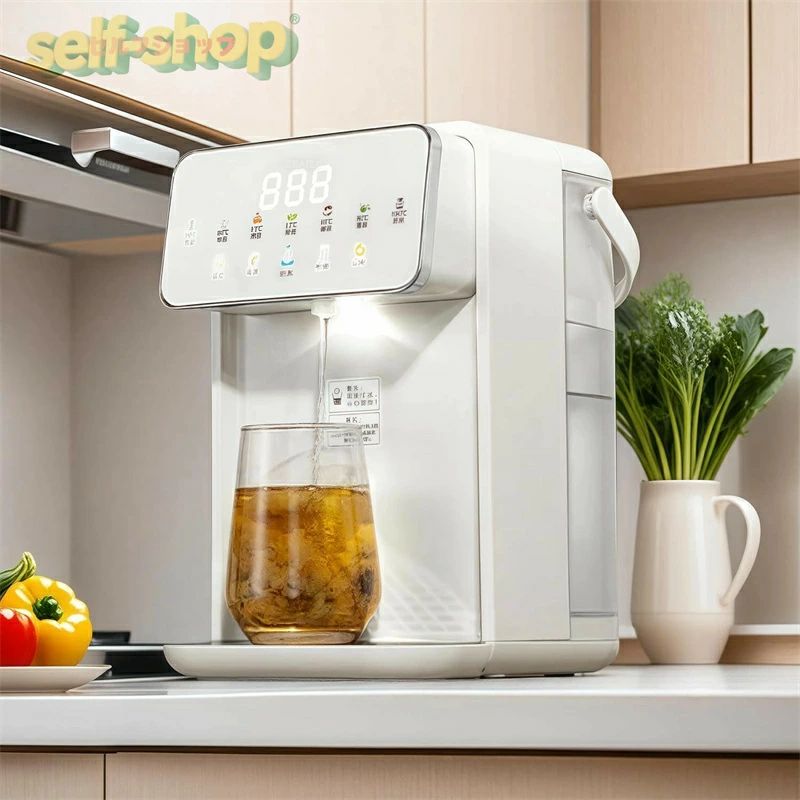 商品情報 【インテリジェント8級定量ポンプ】 ウォーターサーバー 水3.5Lの大容量と2000Wのパワーで簡単にお湯を沸かすことができます，3級調整可能な容量制御が搭載されており、150一500ml多段階水量力調整可能、無駄やオーバーフローを防ぐためにポンプが自動的に停止します。 【3秒で使える】 ウォーターサーバー 水道水、わずか3秒、あっという間にお湯へ早変わります。キッチンやリビングだけでなく、オフィスや寝室でも使いやすいコンパクトサイズです。 【3.5Lの大家族容量】 は家族全員のミルク作りと飲水のニーズを満たします。大家族の容量にアップグレードされ、赤ちゃんの毎日のミルク作りと飲水のニーズを簡単に満たすことができ、全員のミルク作りと飲水のニーズにも対応できます。 【省スペース設計】 浄水型ウォーターサーバー 水道水、コンパクトで省スペースです。 側面にスペースがないこの省スペース装置は、リビングルームや作業エリアに家電製品が乱雑にならないように特別に設計されています。 【用途に合わせて温度調節が可能】 浄水型ウォーターサーバー 水道水、レモン水を淹れる時は、粉ミルク・はちみつ水を淹れる時は45℃、花果茶を淹れる時は60℃、コーヒーを淹れる時は80℃、そしてカップ麺・紅茶を淹れる時は100℃。ご家庭の様々なシーンに適した温度をご用意できます