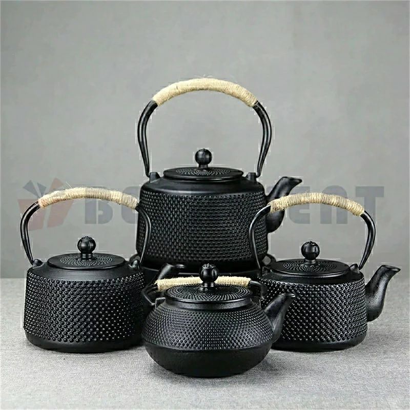 急須 鉄瓶 やかん 鉄びん 伝統工芸品 IH対応 ガス火対応 直火 鉄瓶600ML/850ML/900ML/1000ML/1200ML/1600ML 食器 鉄製 ケットル 薬缶 茶器 茶道具 煎茶道具 鉄分補給 調理器具