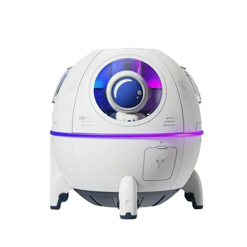 超音波加湿器 クリアスプレー 7色LEDライト 卓上加湿器 スペースマン加湿器