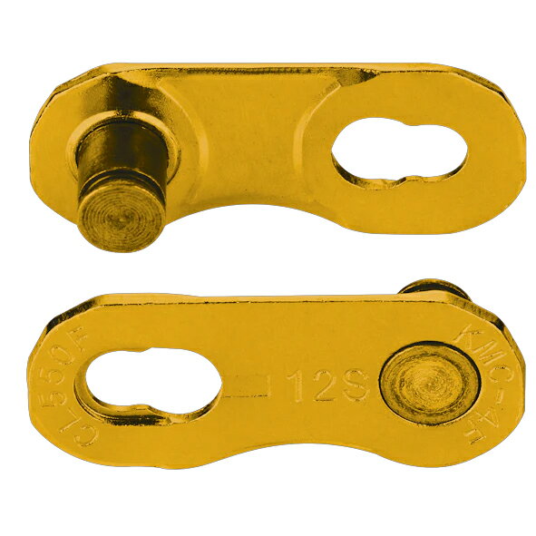 KMC-CL550F-TI CL550F 12-13S用 Flat Topミッシングリンク (2P付 再利用不可) TI-GOLD【自転車】【KMC】