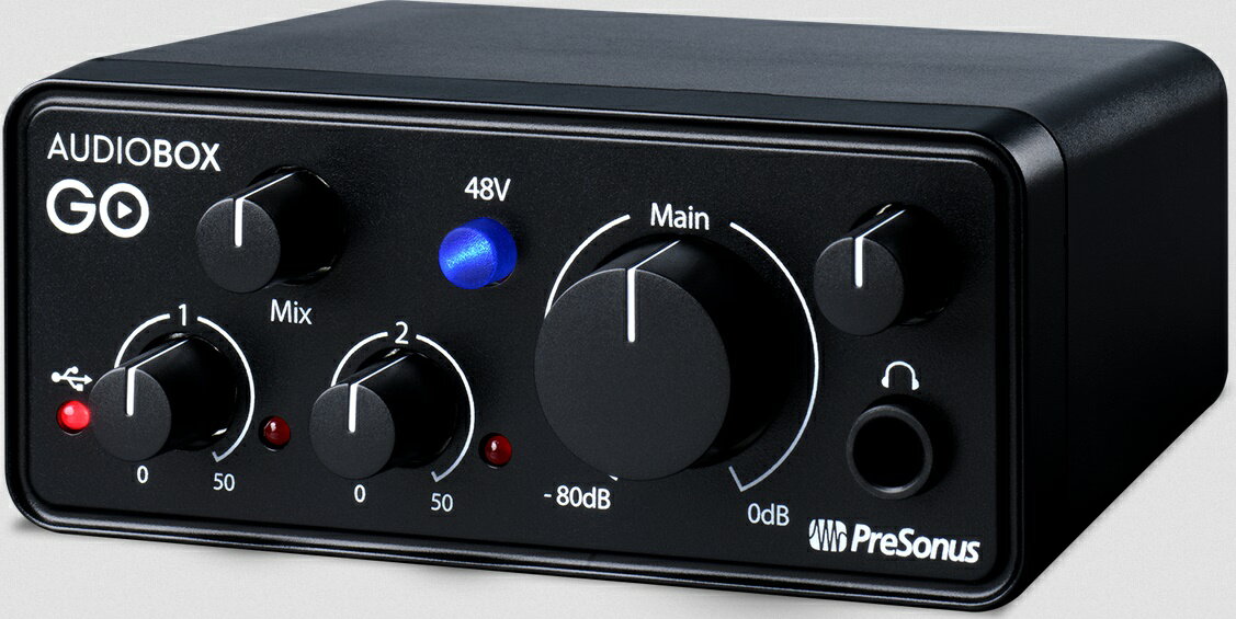 PreSonus AudioBox GO プレソナス インターフェイス PRESONUS史上最もコンパクトでリーズナブルなI/O【KK9N0D18P】