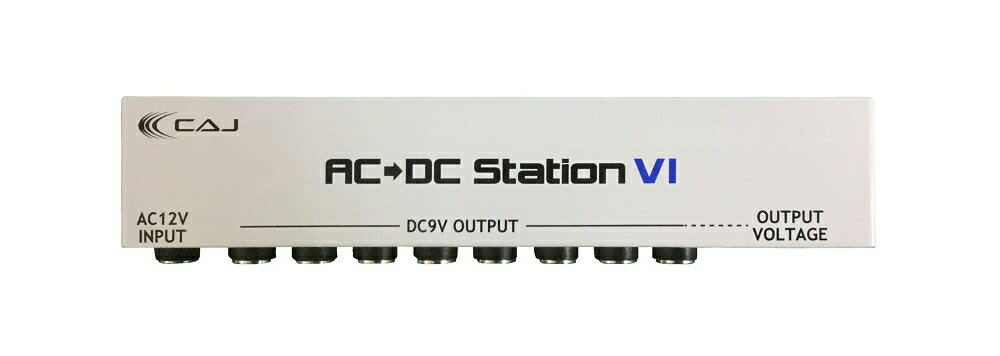 CAJ CUSTOM AUDIO JAPAN　AC - DC STATION VI (AC/DC Station 6) with AC/DC ST IV, V, VI Adapter、CAJ DC Cable 2.1 x 8 【KK9N0D18P】【RCP】