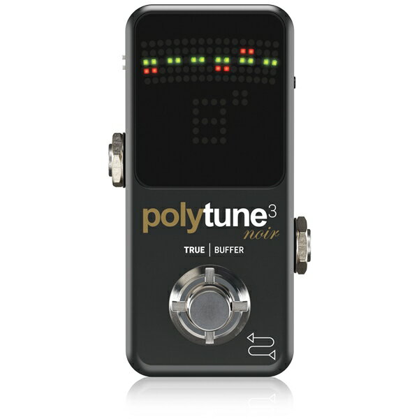 tc electronic PolyTune 3 Noir《バッファ内蔵・ポリフォニック（複数弦同時チューニング可能）ペダルチューナー》TC エレクトロニック ポリチューン・スリー・ノアール【KK9N0D18P】【RCP】