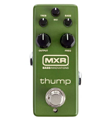 MXR：M281 THUMP BASS PREAMP 艶やかなサウンドが特徴のエコープレックス・プリアンプとミッドレンジフリケンシーを備えた3バンドEQを最もコンパクトなMXR MINIの筐体に収納。 パンチを効かせたリードサウンド用として、シンプルにブースターとして、音色のエッジをはっきりとさせたりとベースサウンドをより良くするために最適です。